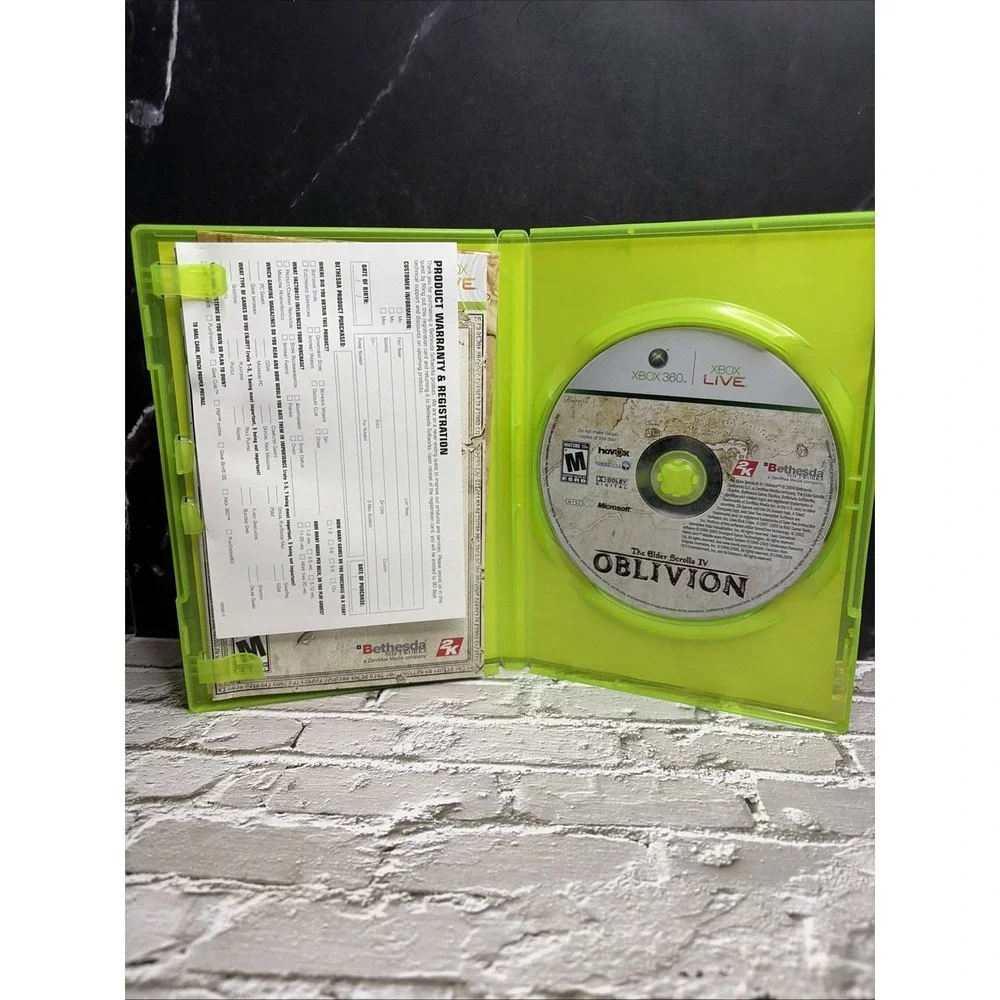 The Elder Scrolls IV: Oblivion Xbox 360 Complete -Man/Map/Reg Card T&W Free Ship